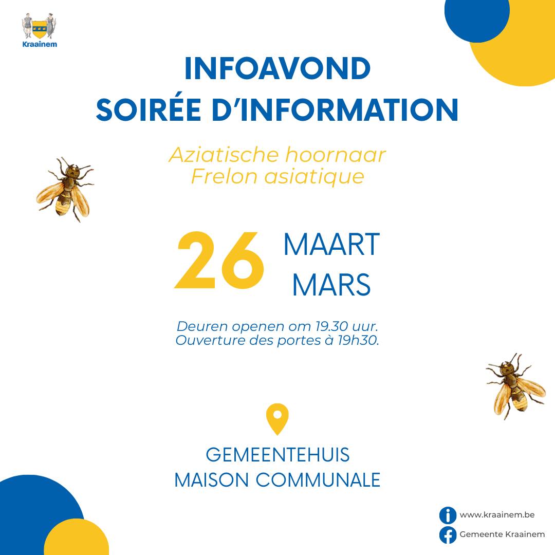 Affiche : Soirée d'information sur le frelon asiatique